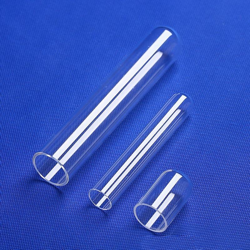 JGS3 low-OH infrared transmitting fused silica quartz glass tube for laboratory FTIR spectroscopy, 260-3500nm high IR transmittance, high purity for infrared analysis