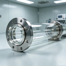 Custom Large Diameter Fused Silica Quartz Tube | High Purity 99.999% SiO2 for Semiconductor Diffusion Furnace & Solar PV Cell Manufacturing