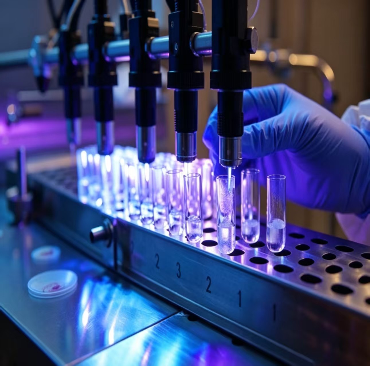 Laboratory glassware and high purity processing environment