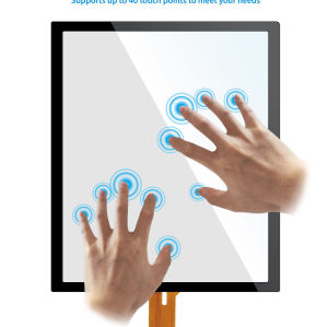 2-32 Inch Custom Projected Capacitive Touch Screen Panel 10-40 Multi Touch Points Support AG AR AF Coating