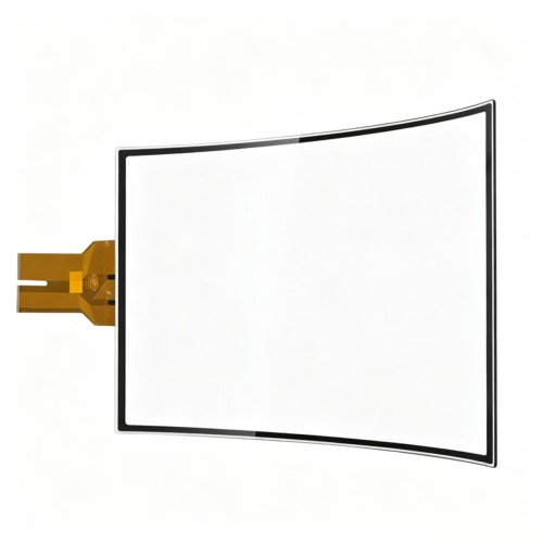 Custom R1500 R2000 Curved Cover Glass industrial display cover | C/J Edge Tempered Touch Glass