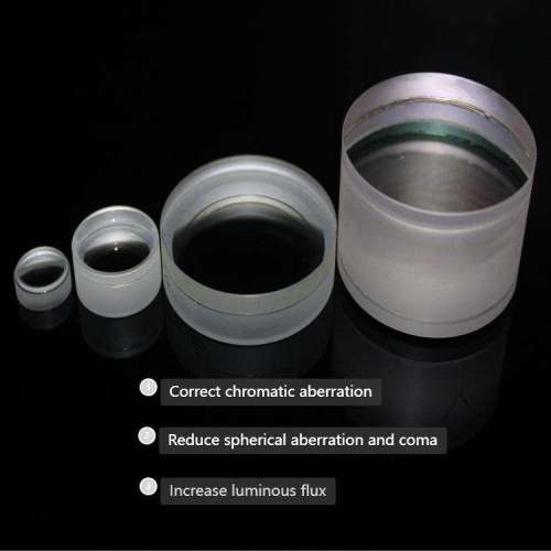 Achromatic cemented doublet lens,High Precision Achromatic Cemented Φ12.7mm FL75mm Optical Glass