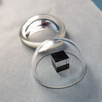 High Quality UV Grade JGS1 Fused Silica Dome Lens, High Temperature Resistant Quartz Optical Dome