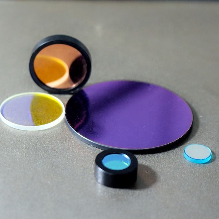 Bandpass Optical Filters assortment with BK7 and fused silica substrate, multiple center wavelengths 450/530/635/850/940nm, narrow & wide band interference coating for spectroscopy, machine vision and laser systems