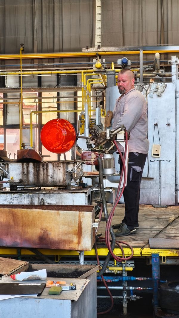 Industrial optical glass manufacturing and inspection