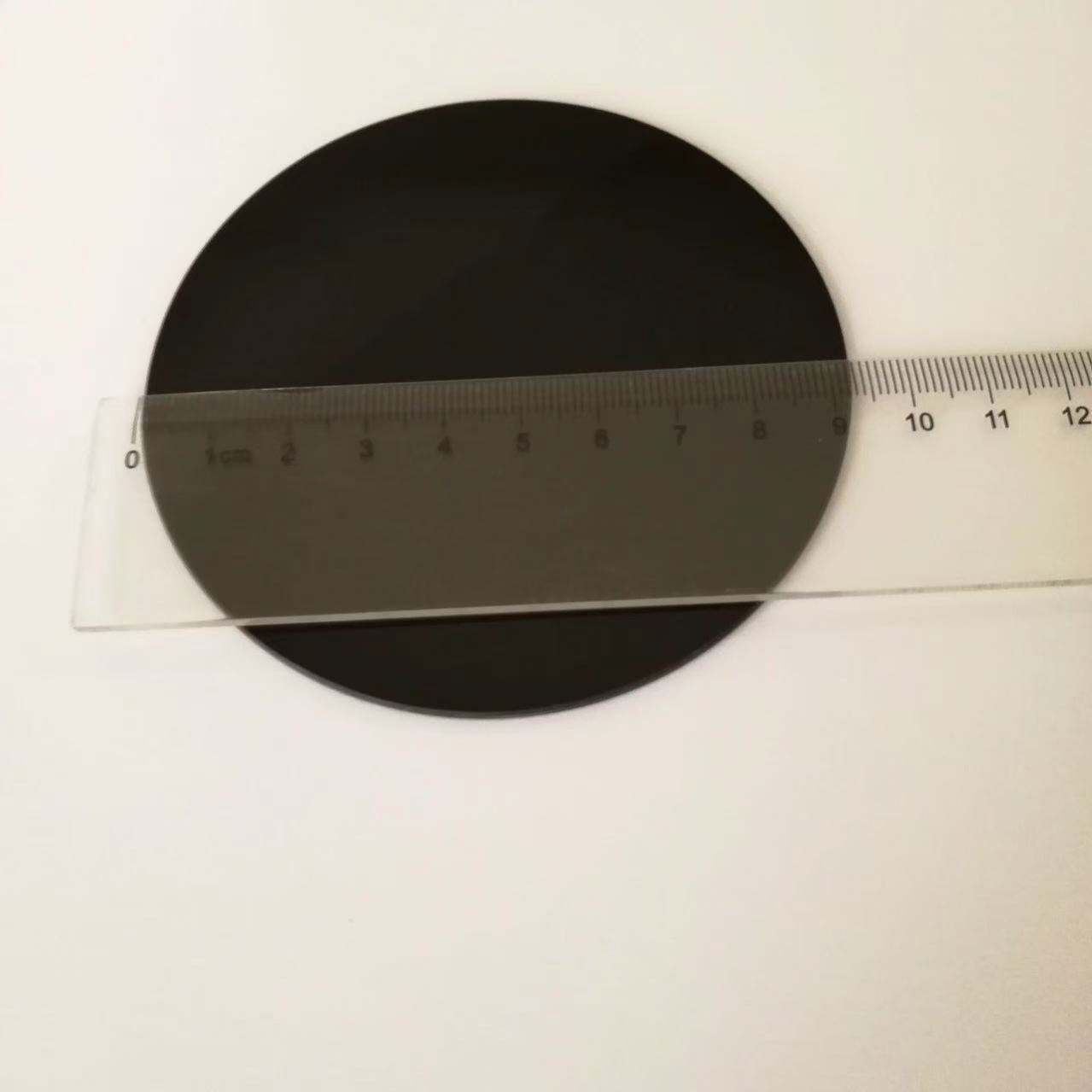 black infrared optical glass filter custom round disc