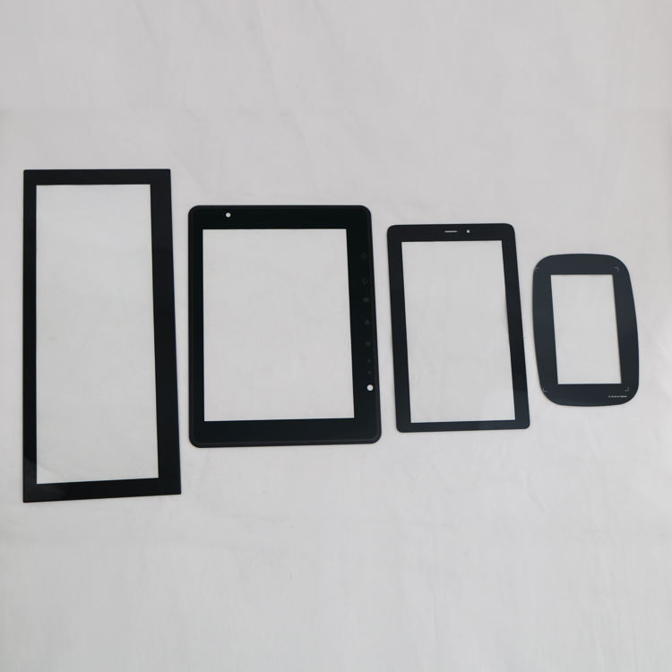Multiple finished custom display cover glass samples for OEM projects