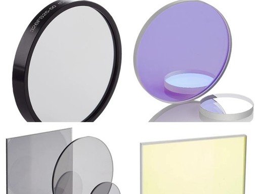 Various spectral optical components finished with custom multi-layer dielectric coatings, anti-reflective, high reflective, beam splitter thin film for spectroscopy, laser and imaging systems