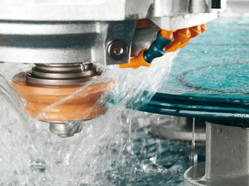 Precision edge chamfering and sealing processing of kiln sapphire observation glass