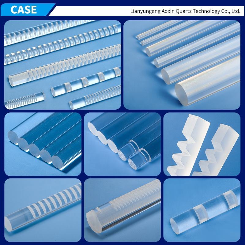 Related industrial glass components including quartz plates curved glass 3D glass and quartz tubes