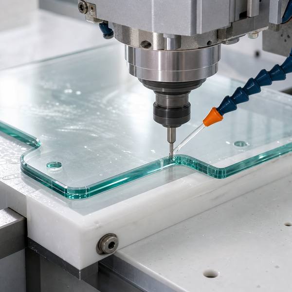 CNC drilling and chamfering equipment for custom special optical parts
