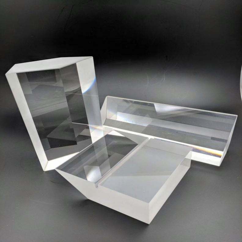 custom N-BK7 cube beam splitter prism with black painted sides