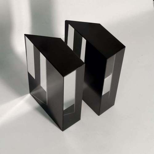 Custom N-BK7 Cube Beam Splitter Prism Black Painted Periscope Optical Measuring Prism