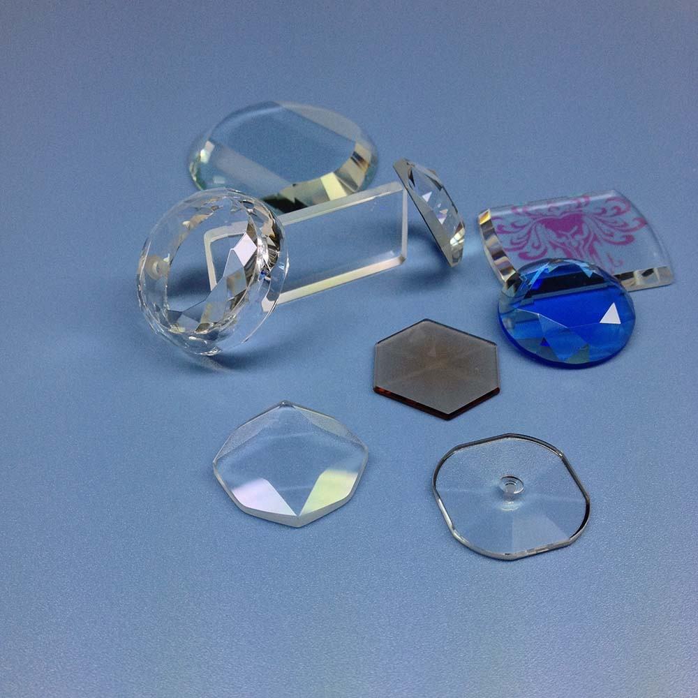 Sapphire optical component used to compare C-plane and A-plane crystal orientation