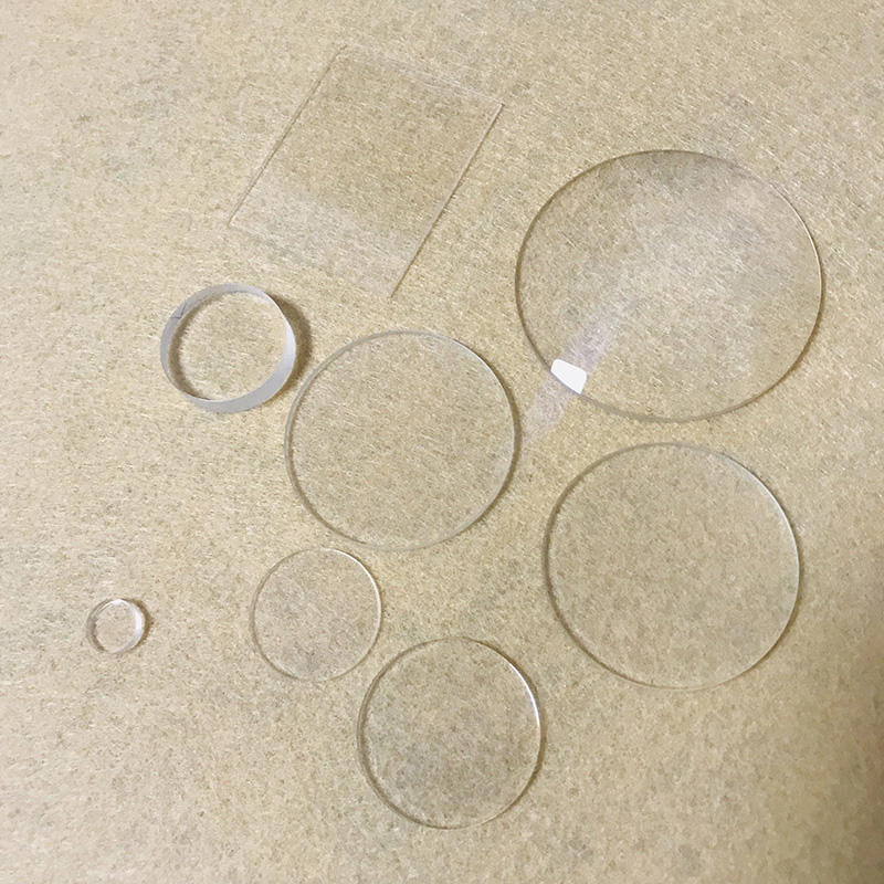 Felix Glass CNC machined sapphire glass cover with custom slots holes and edge finishing