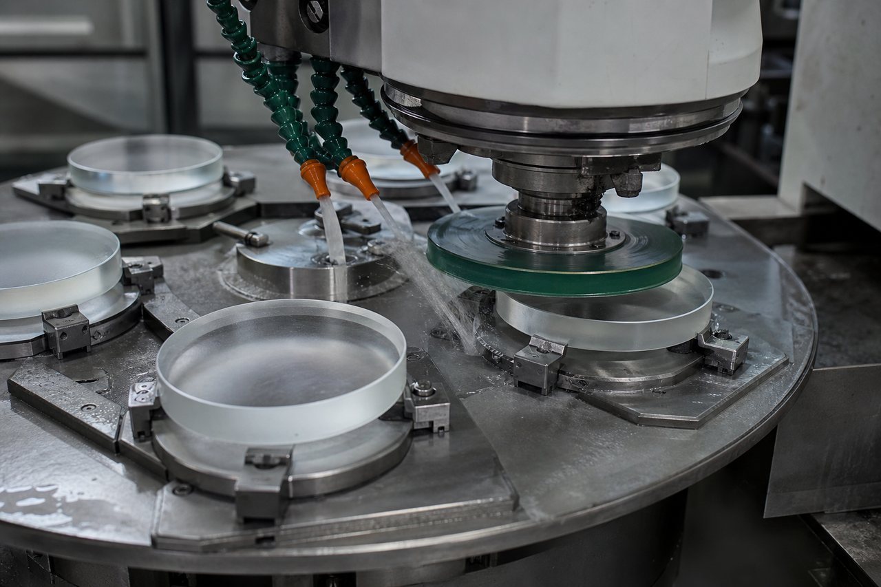 Precision CNC machining of high pressure sapphire subsea viewport
