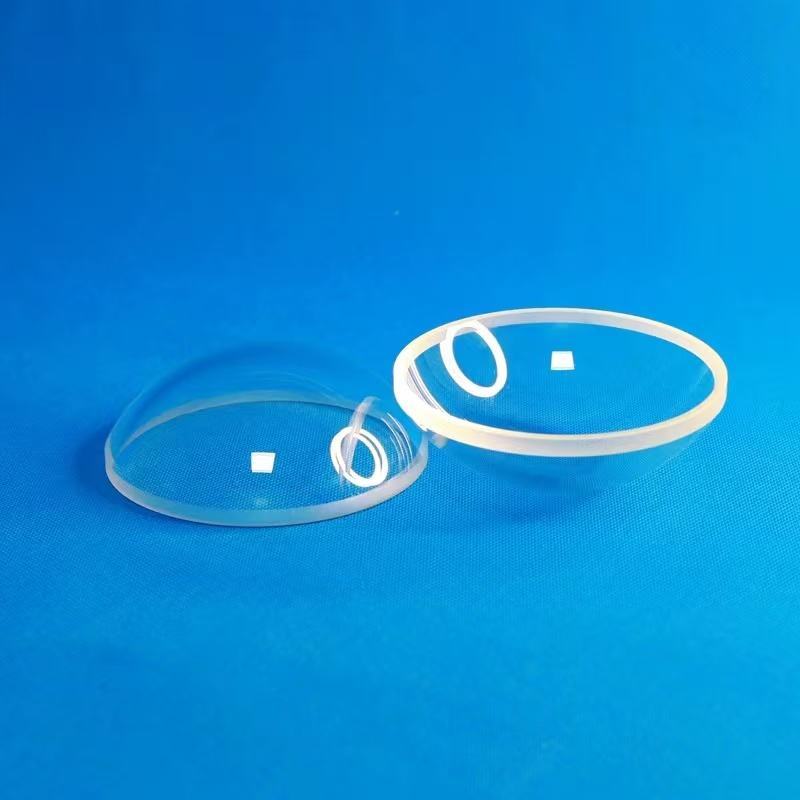 Circular sapphire optical viewport for deep sea ROV underwater detection camera