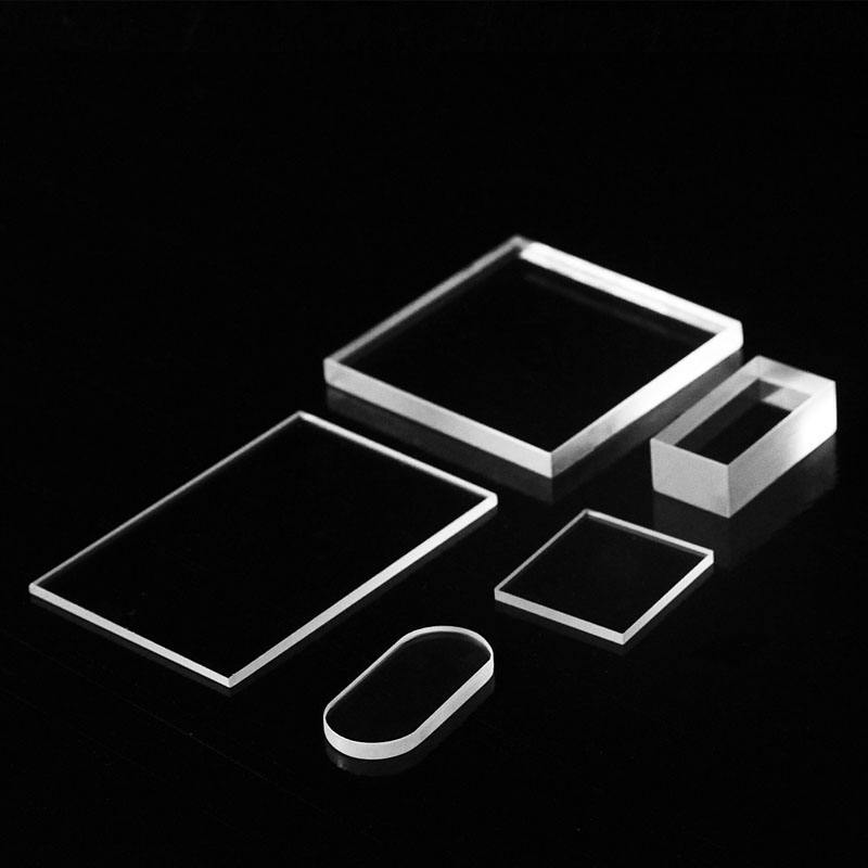 Felix Glass custom CNC machined fused silica optical glass precision component for UV and laser optical systems