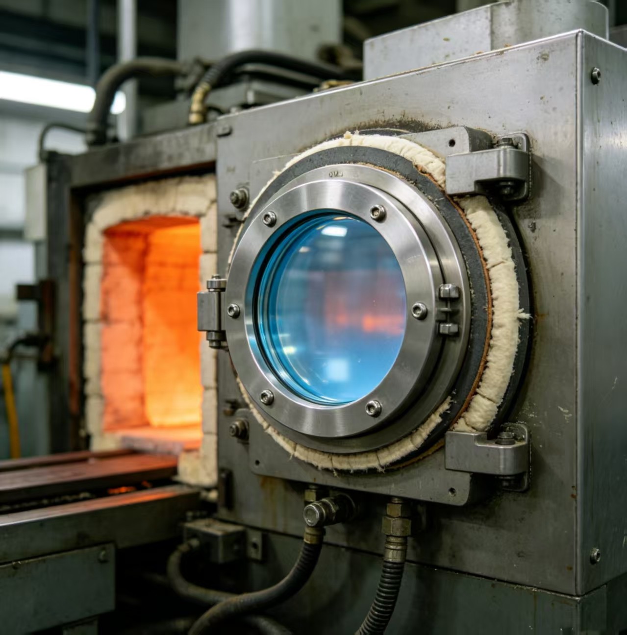 Felix Glass industrial furnace sapphire viewport upgrade case for high temperature thermal processing kiln monitoring system