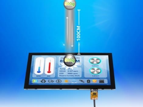 Touch display cover undergoing mechanical durability evaluation