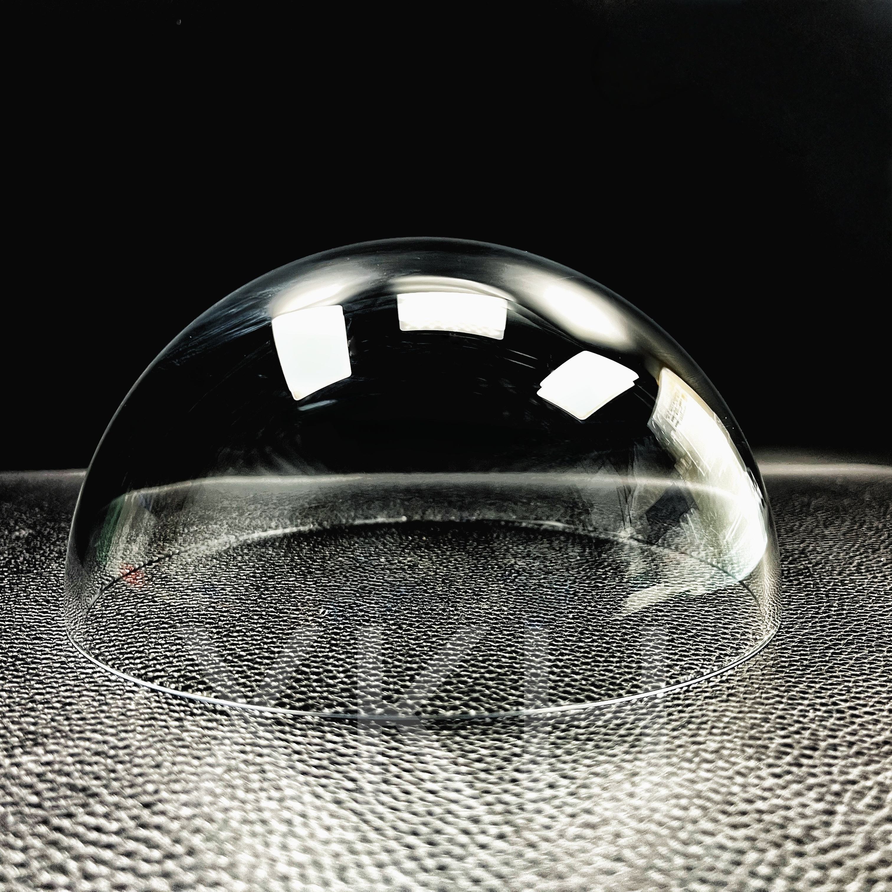 Felix Glass anti-fog hydrophilic coated optical glass dome, pressure resistant marine & underwater camera dome for ROV, offshore monitoring and coastal high humidity surveillance equipment