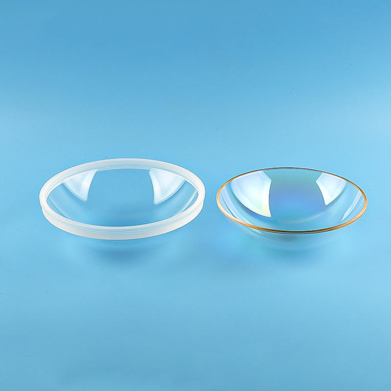 Aerospace fused silica dome precision optical inspection at Felix Glass optical laboratory