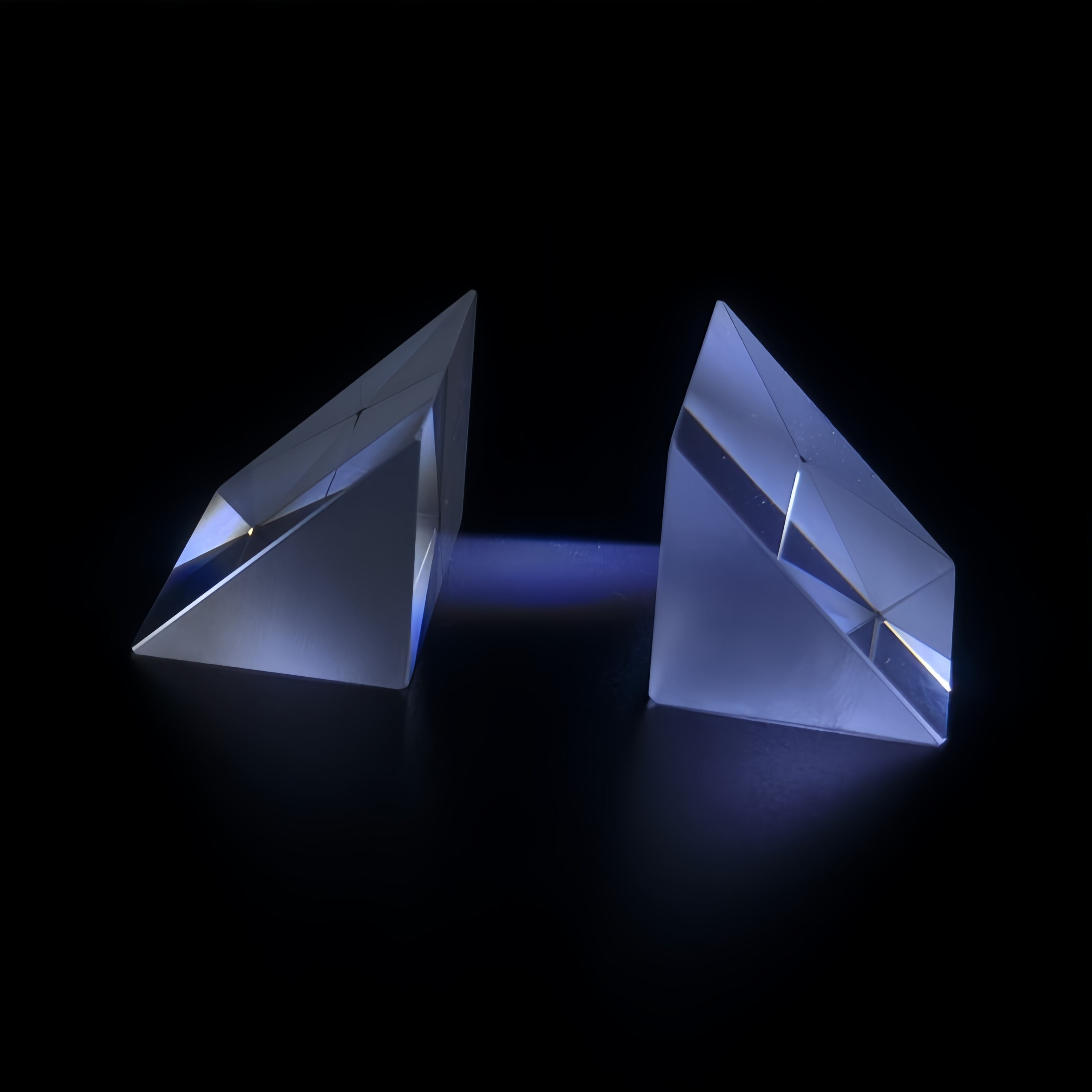30mm equilateral N-BK7 triangular dispersive prism for visible spectrum teaching and lab spectroscopy