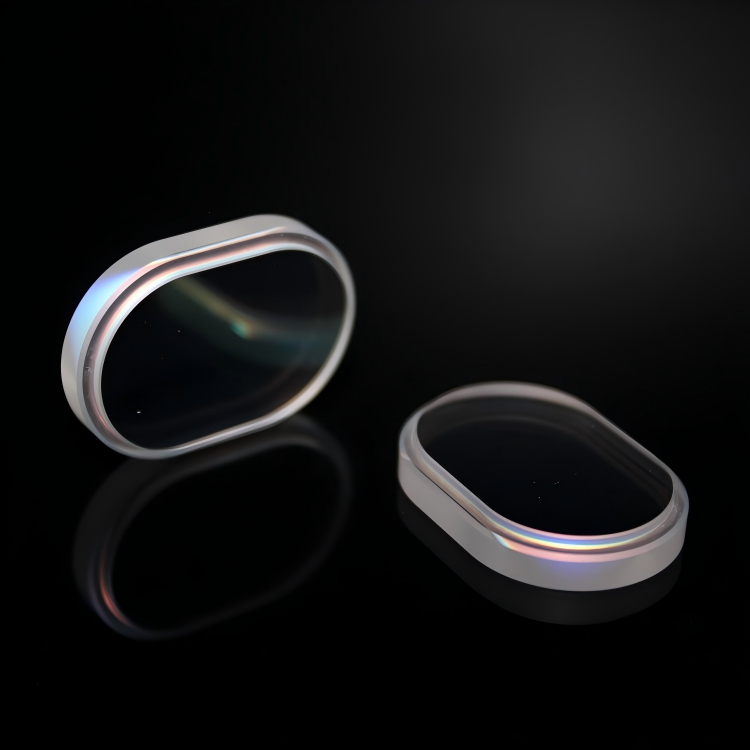 Oval sapphire optical window with anti-reflection coating for medical diagnostic sensor modules