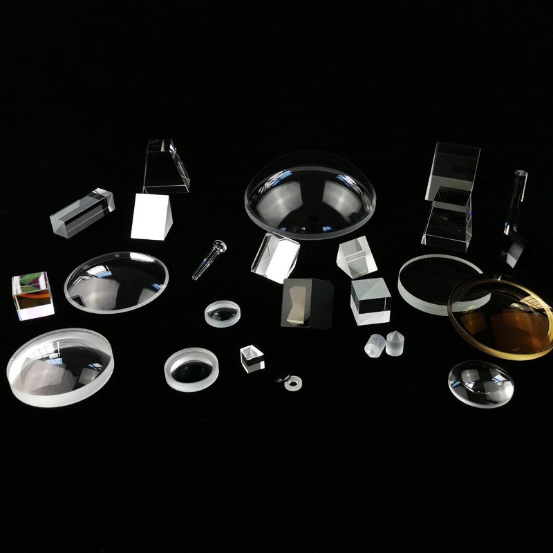 Deep UV fused silica focusing lens for laboratory UV spectroscopy instrument