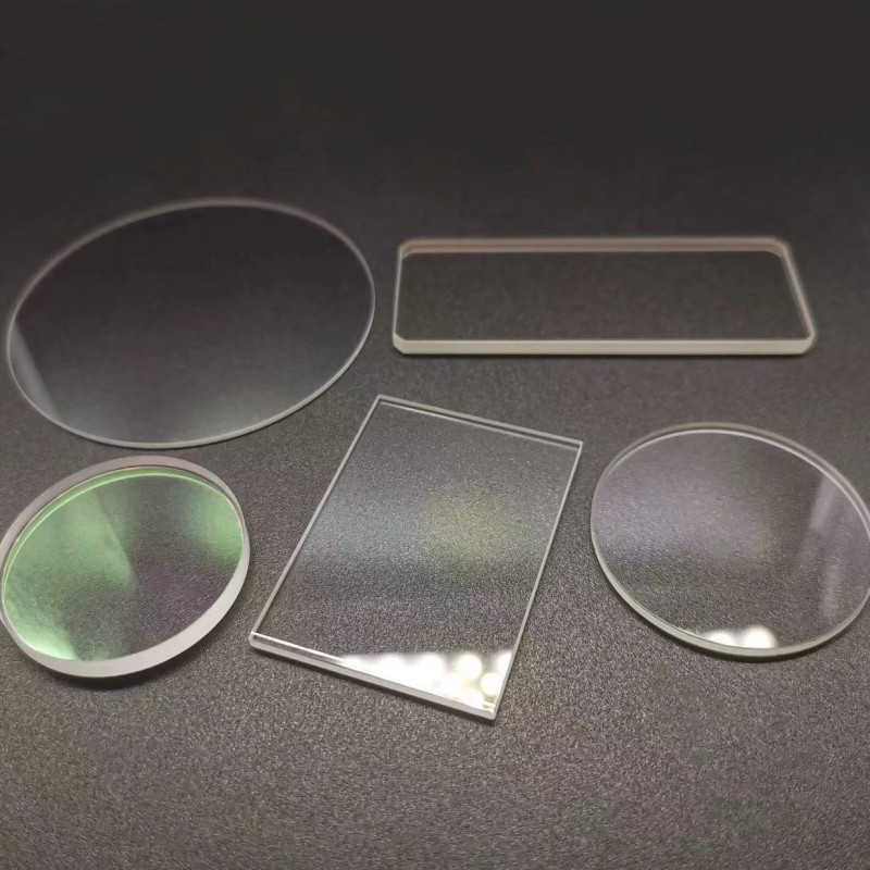 Optical flat glass for laser calibration and measurement