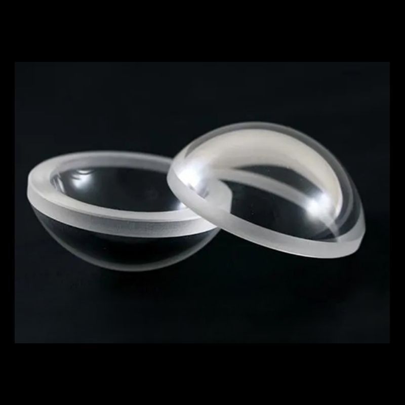 Custom lightweight sapphire optical dome for airborne UAV EO/IR surveillance gimbal