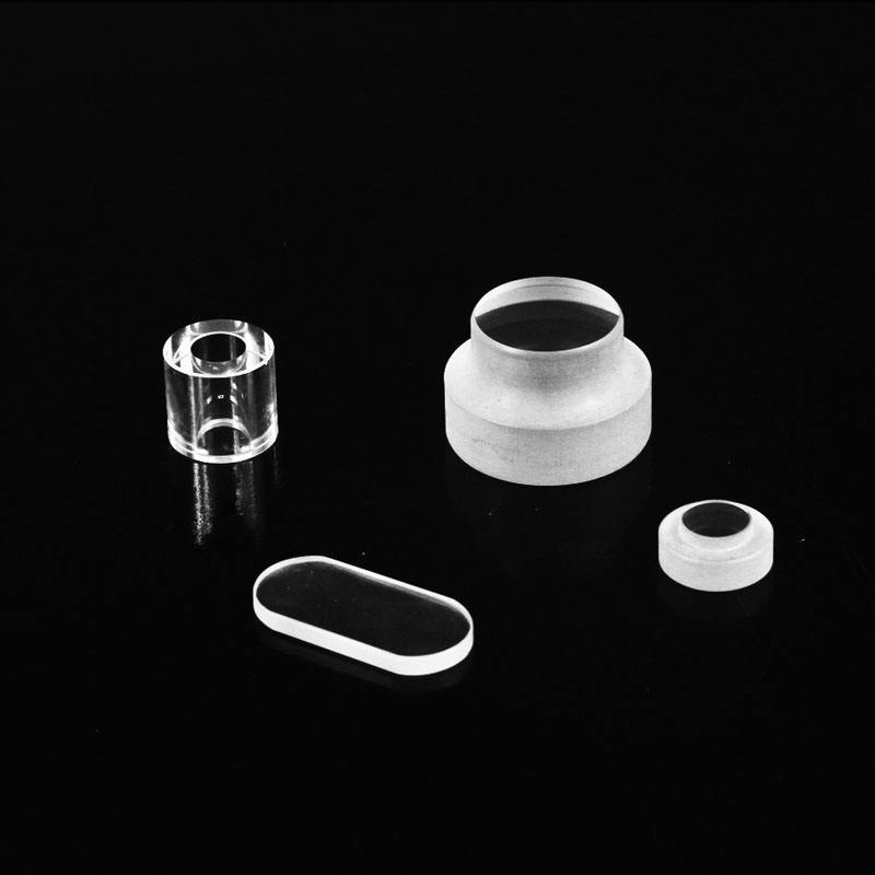 Mixed OEM sapphire components including windows, lenses, domes and rods from Felix Glass factory