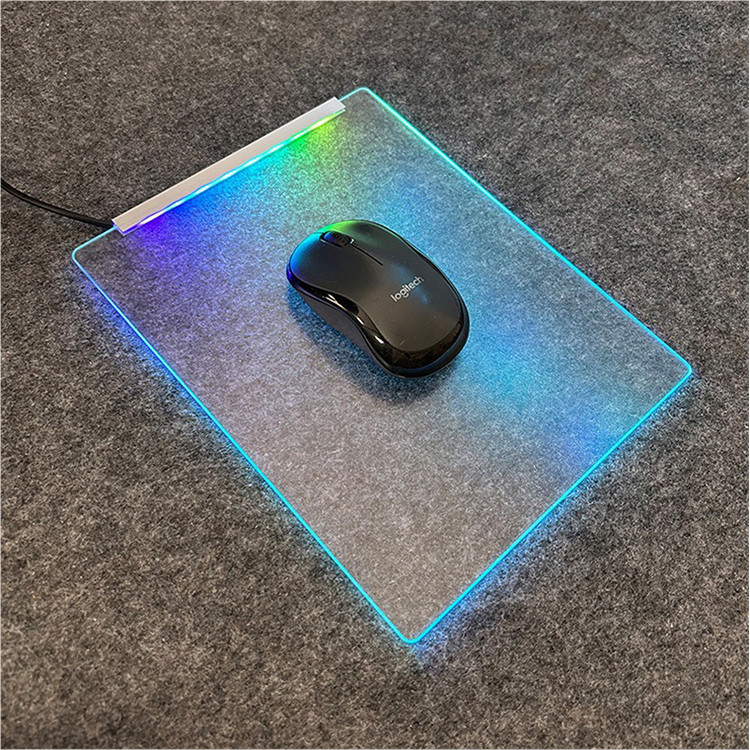 Special custom‑shape glass mouse pad