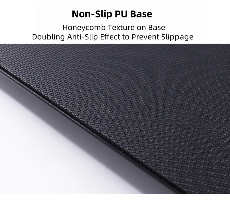Anti‑slip base tempered glass mouse pad