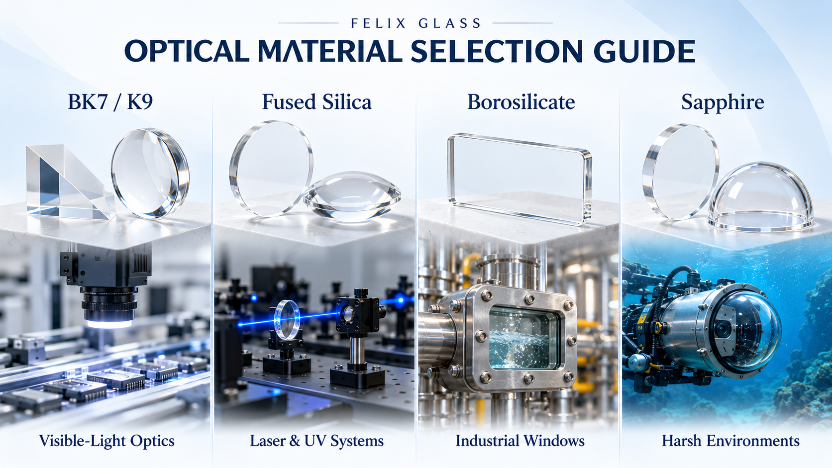 Optical Glass Windows Domes Prisms Application Scenarios Felix Glass