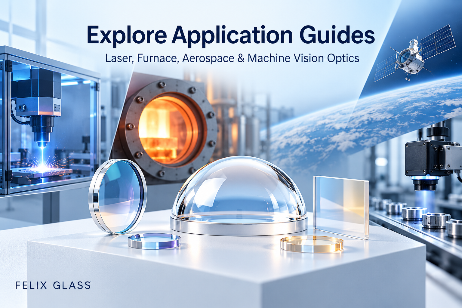 Explore Application Guides—— Laser, furnace, aerospace & machine vision optics
