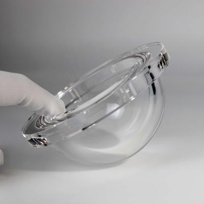 Fused Silica Subsea Dome Port | Flanged Underwater Optical Dome for Deep Sea Camera