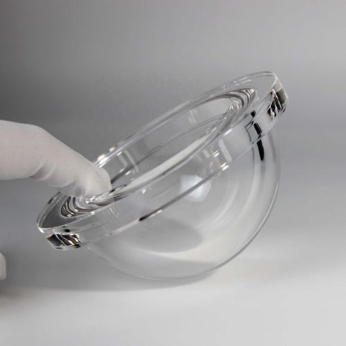 Fused Silica Subsea Dome Port | Flanged Underwater Optical Dome for Deep Sea Camera