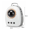 Space Capsule Pet Carrier - Airline-Approved, Durable & Ventilated Travel Bag