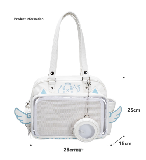 ODM Millennium Spice Girl two Yuan pain bag Japanese small quantity grain bag cute transparent hand bill shoulder crossbody bag