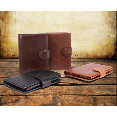 Genuine Leather Wallet - Premium Handcrafted Bifold for Men, Custom Corporate Gifts & Bulk Orders