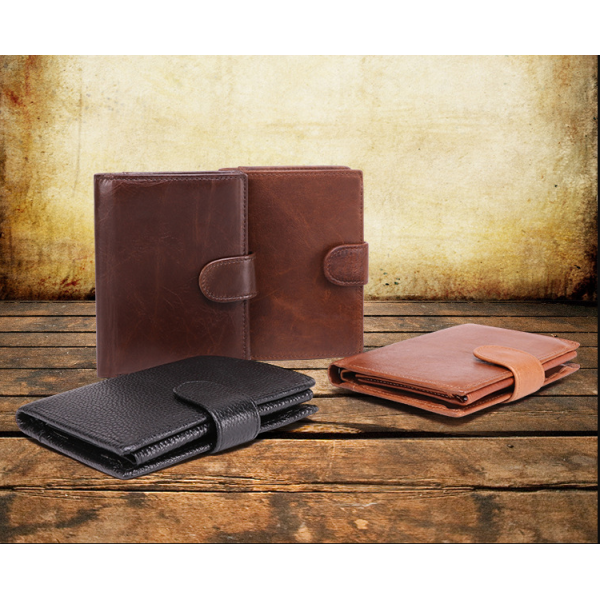 Genuine Leather Wallet - Premium Handcrafted Bifold for Men, Custom Corporate Gifts & Bulk Orders