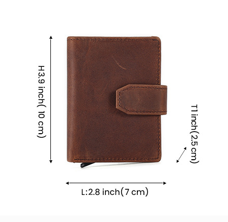 Wholesale premium vintage leather wallet clutch bag Men's coin wallet card bag large capacity card slot