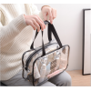 Clear Makeup Bag - Waterproof, Transparent Travel Organizer for Cosmetics & Toiletries