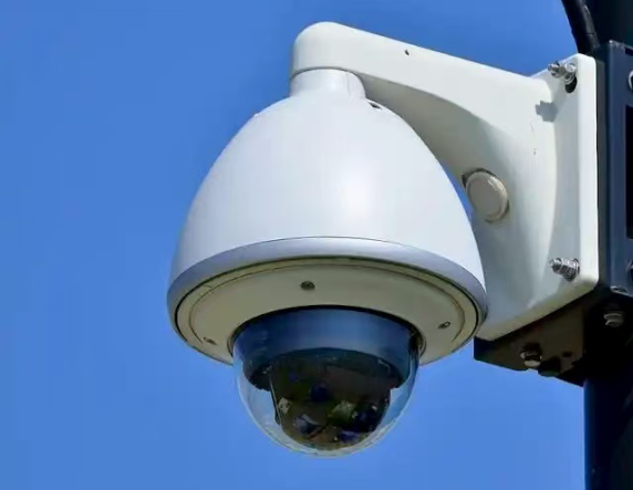 Tempered glass dome for public space security monitoring