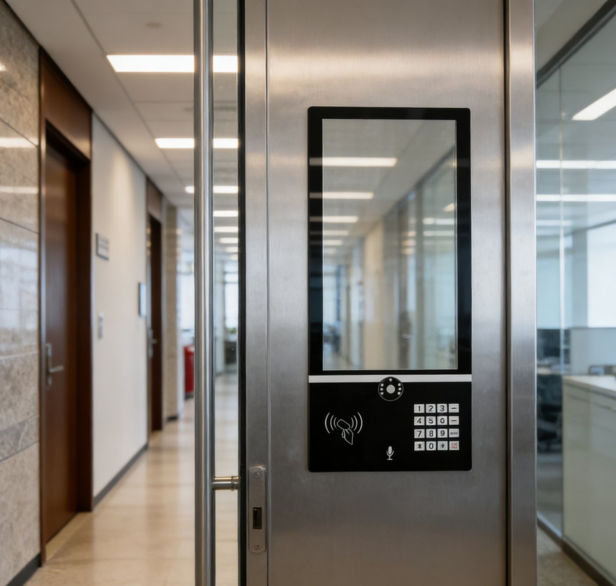 Site-local coated intercom cover glass reference