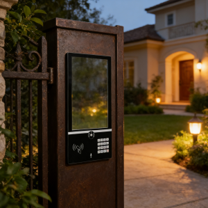 Custom Access Control & Intercom Glass Panel | Tempered AR Coated Touch Screen Cover with Keypad & RFID | FELIX GLASS