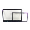 High Precision 2.5D Edge Chemically Strengthened Display Glass Panel | Custom AR/AF/AG Coated Touch Screen Cover for Industrial Equipment