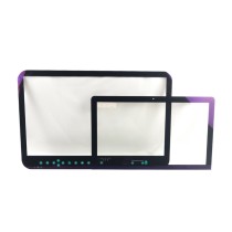 High Precision 2.5D Edge Chemically Strengthened Display Glass Panel | Custom AR/AF/AG Coated Touch Screen Cover for Industrial Equipment