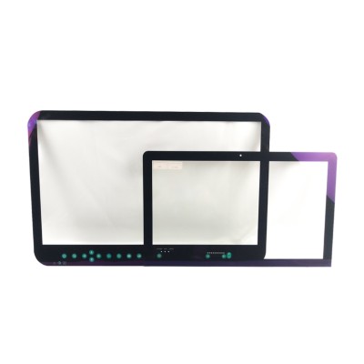 High Precision 2.5D Edge Chemically Strengthened Display Glass Panel | Custom AR/AF/AG Coated Touch Screen Cover for Industrial Equipment
